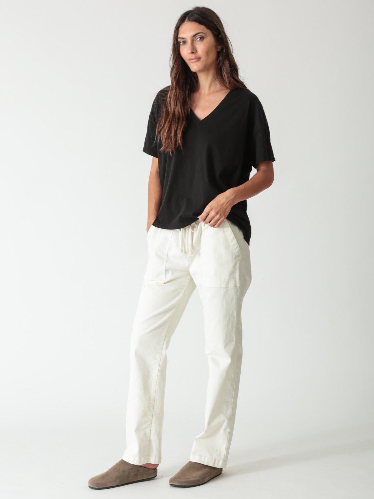 Chase V-Neck Tee - Onyx