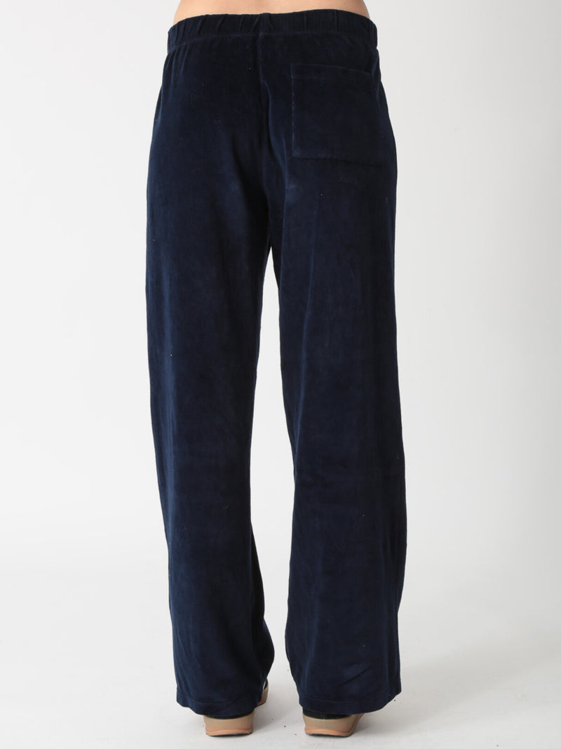 Wylie Velour Pant - Indigo