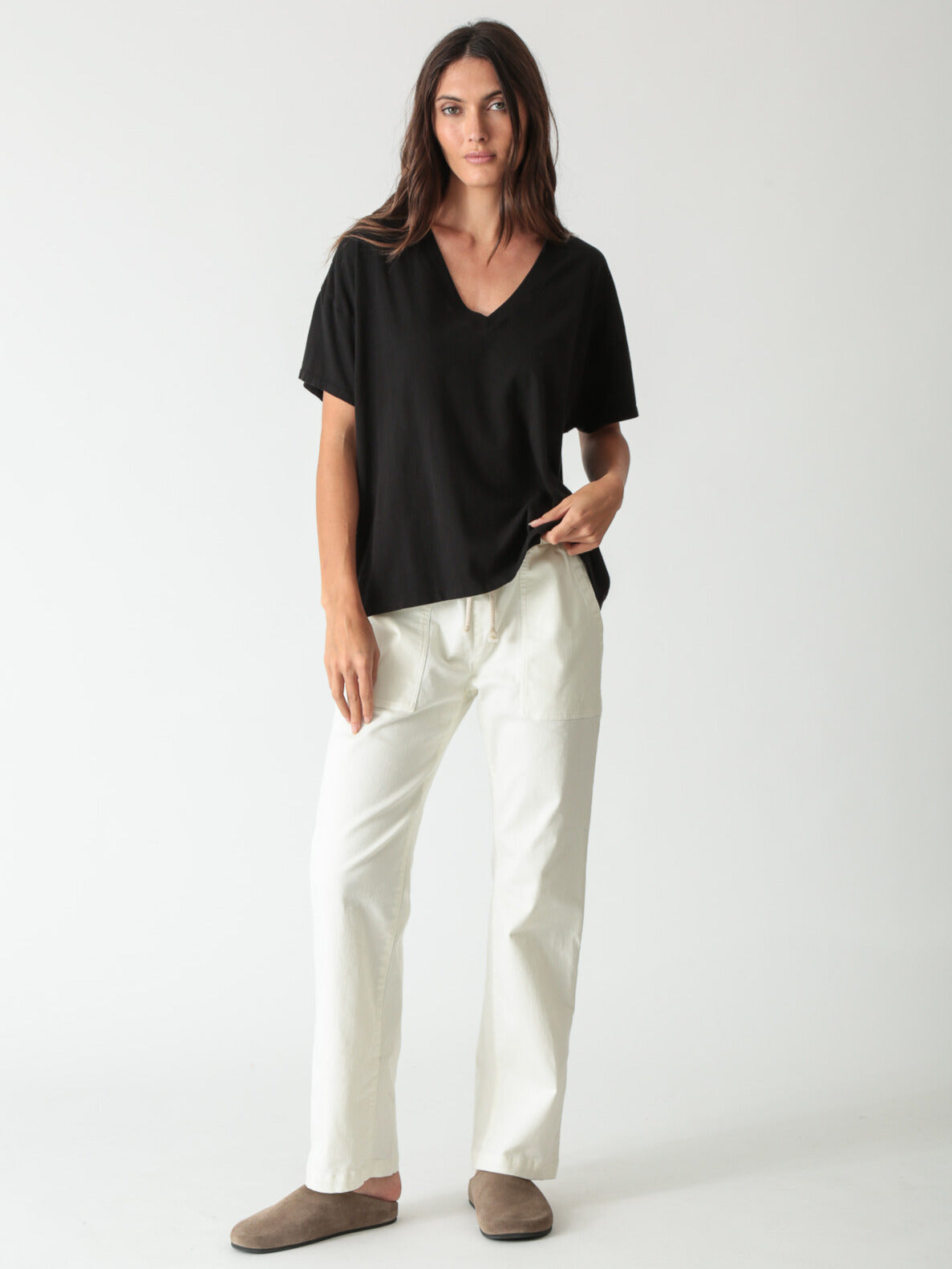 Chase V-Neck Tee - Onyx