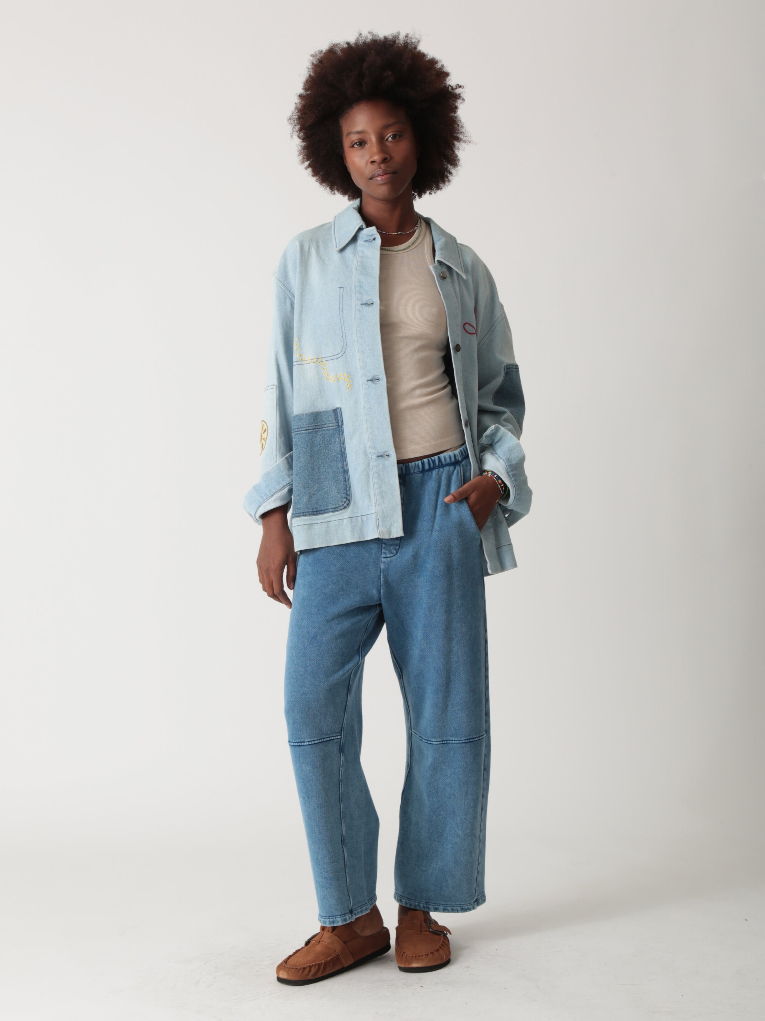 Chore Jacket-Embroidery Pacific – Electric & Rose Clothing