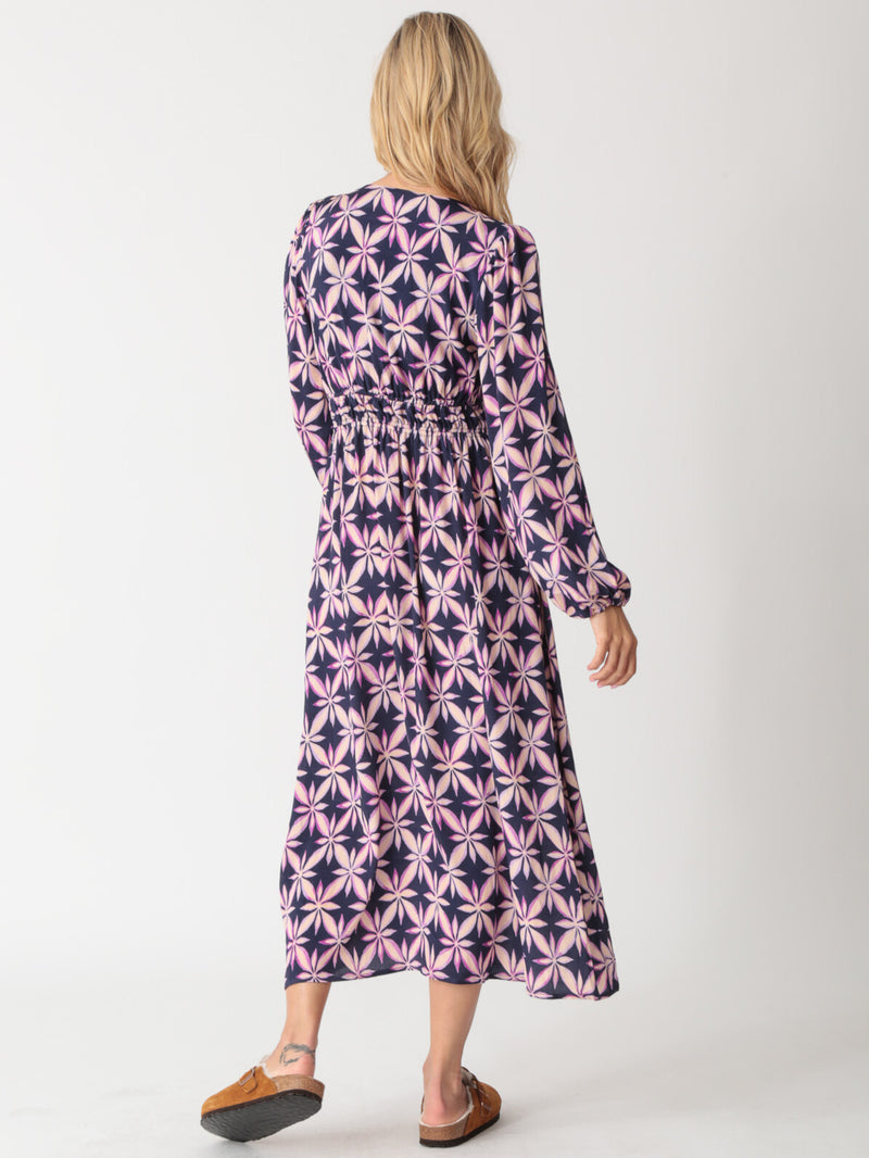 Melody Dress - Indigo Floral Burst