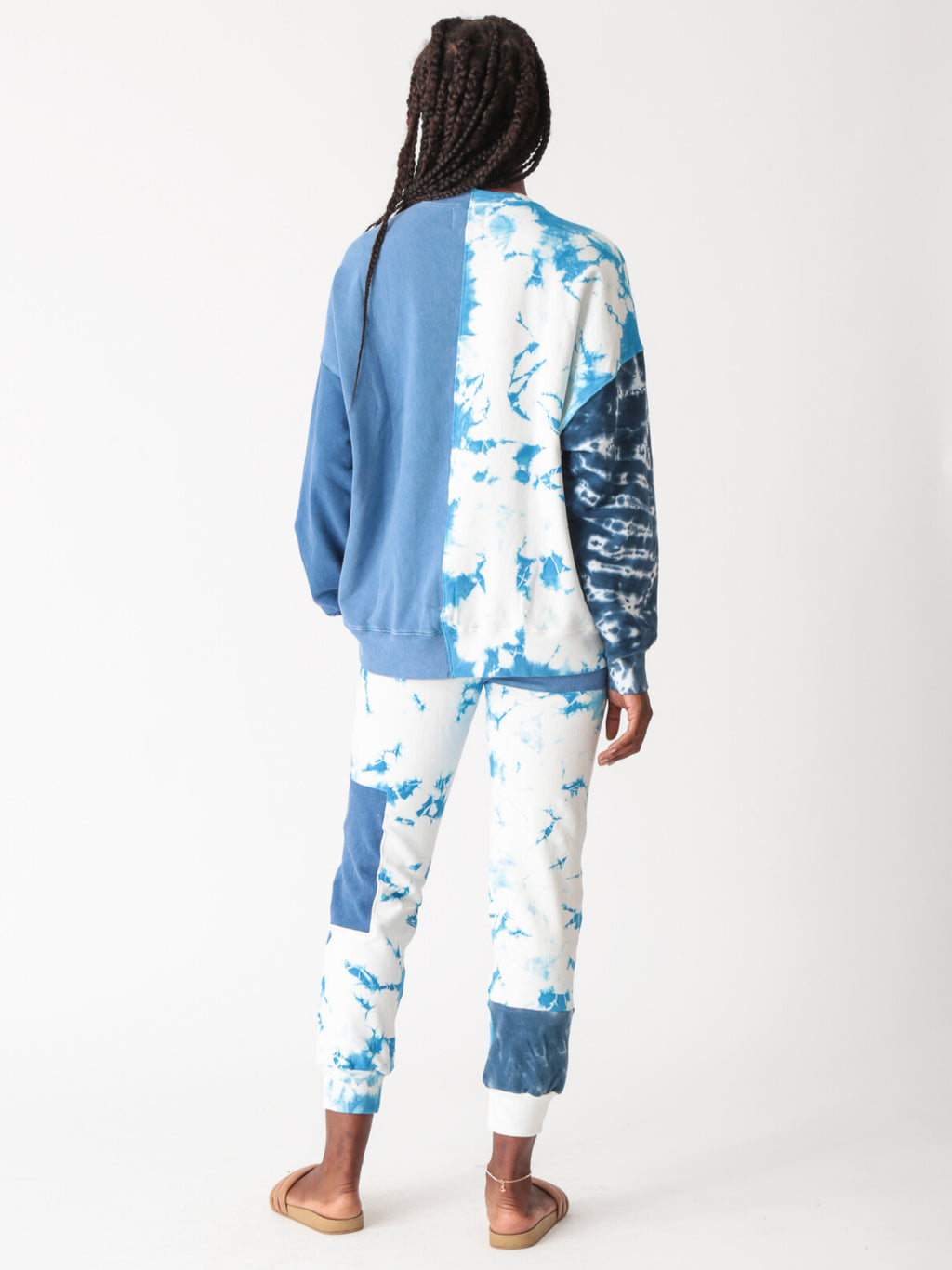 Bhodi Sweatshirt - Indigo Patchwork