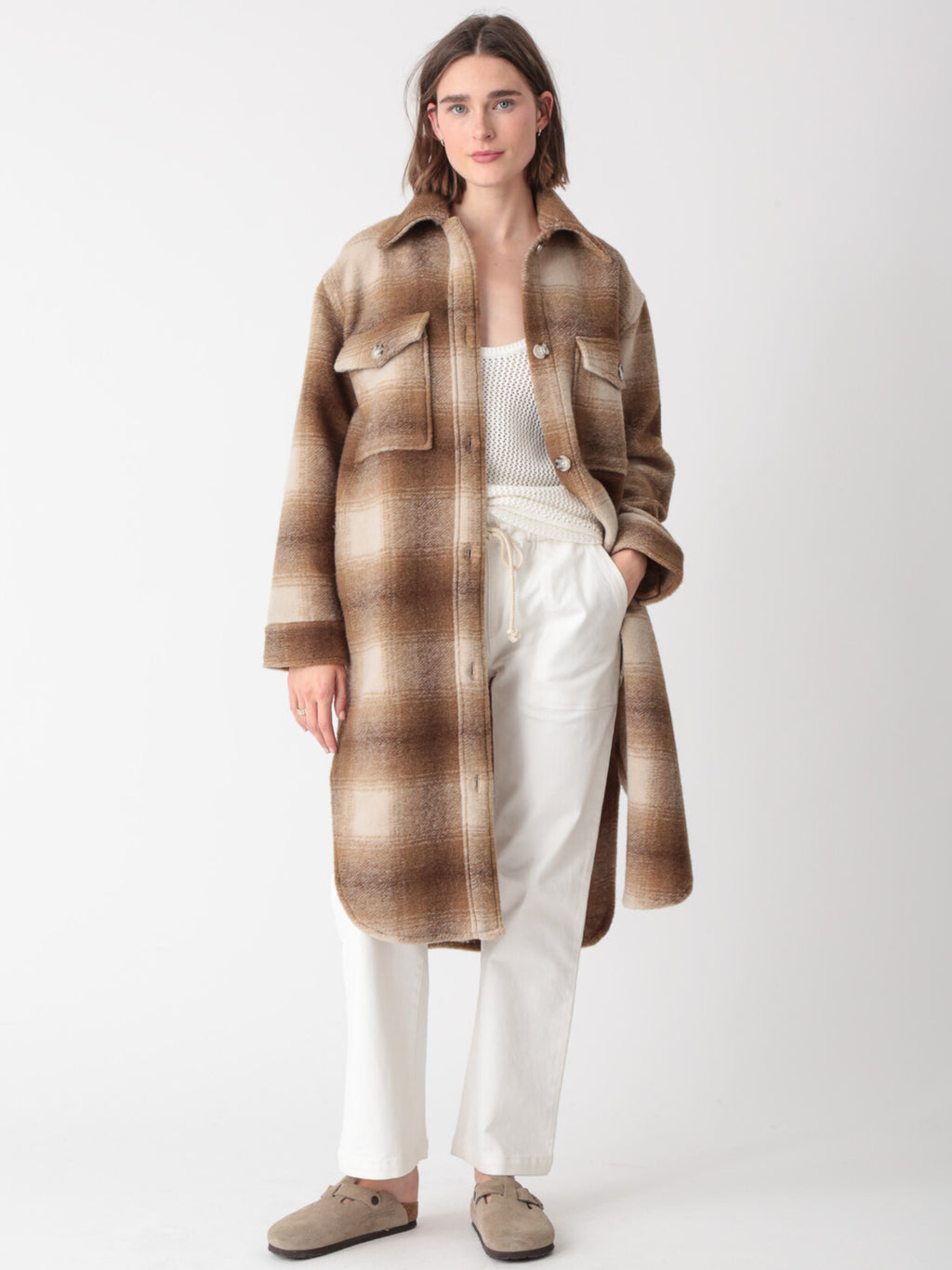 Brooklyn Coat - Cocoa Plaid