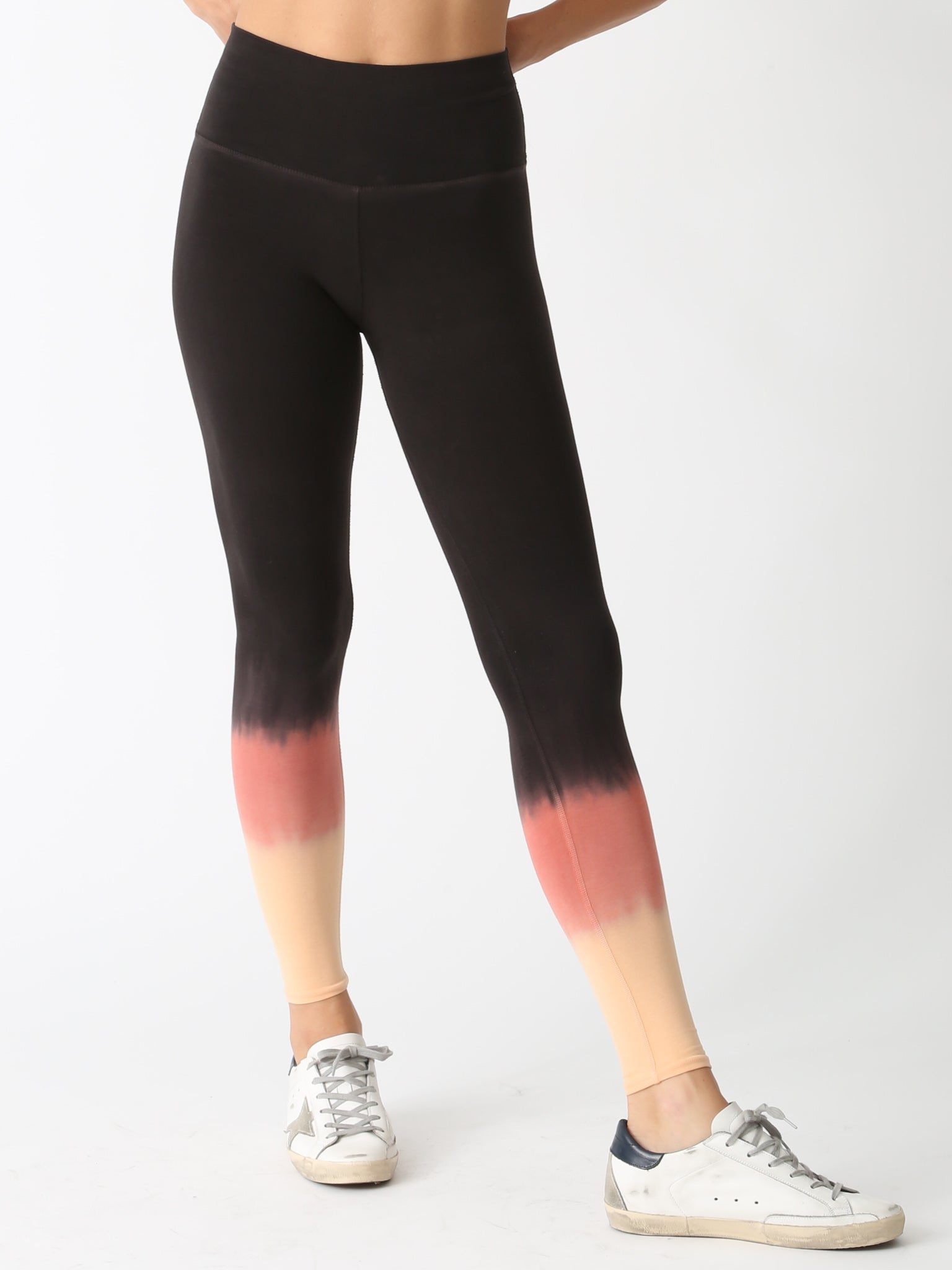 Sunset Legging-Sunset Onyx/Rosewood/Peach – Electric & Rose Clothing